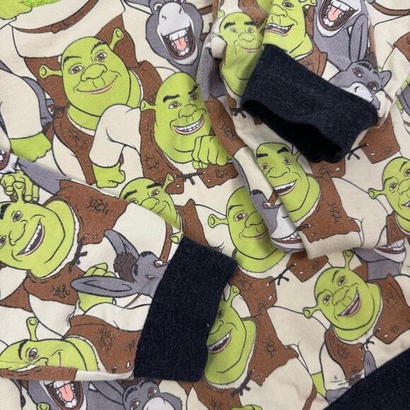 Peter Alexander Shrek Print Pajama Set ~ Youth 10 - Picture 2 of 13